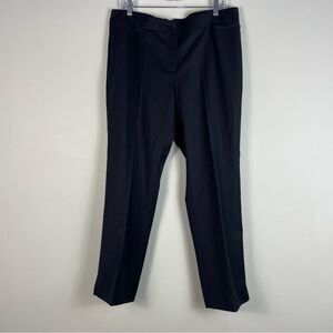 Faconnable Wool Trouser Pants Sz 12 NEW Office Lightweight Midrise Straight Leg